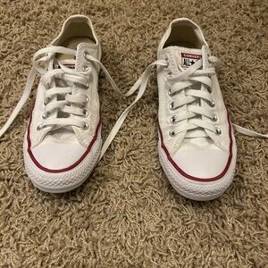 Converse White and Red Sneakers